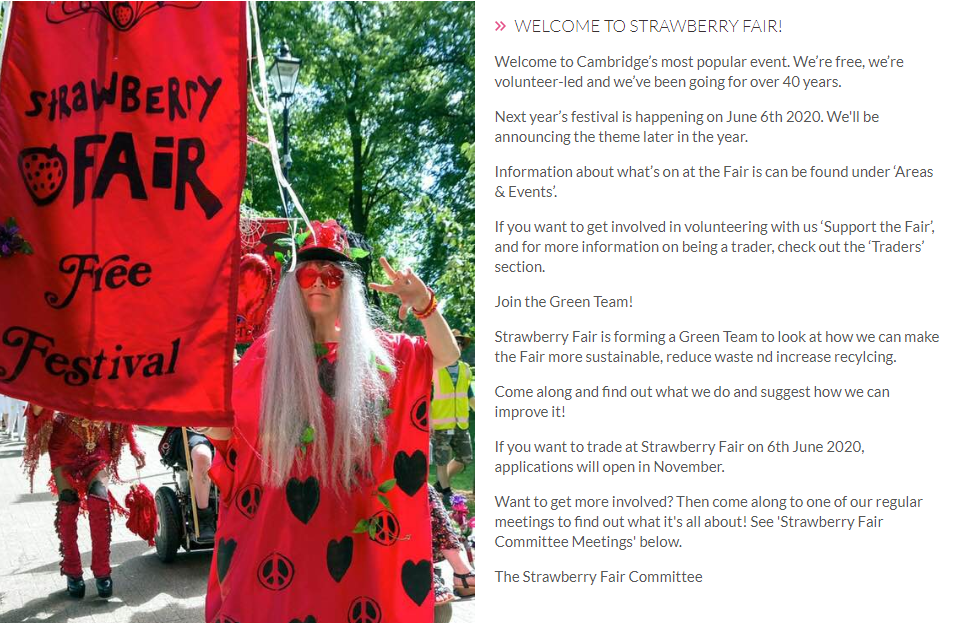 Strawberry Fair, Cambridge Festival 2020, 12 hour transmission on radio