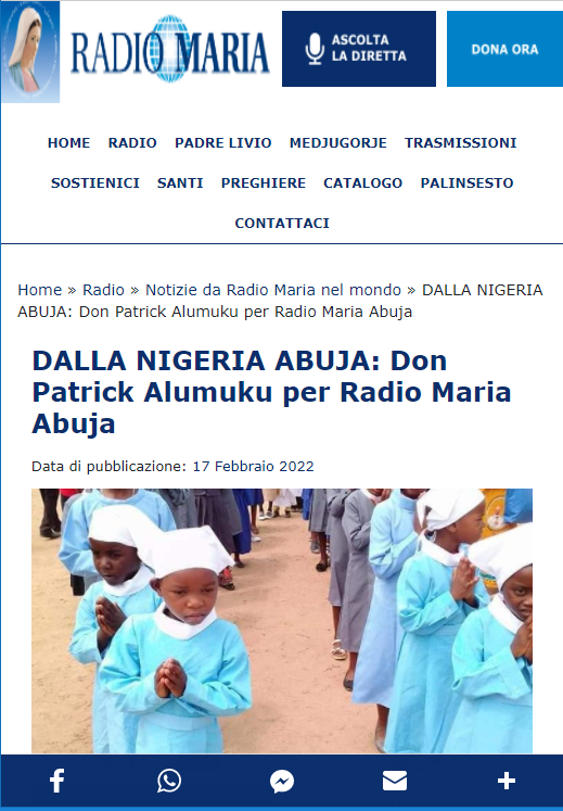 RADIO MARIA EXPANDS IN AFRICA