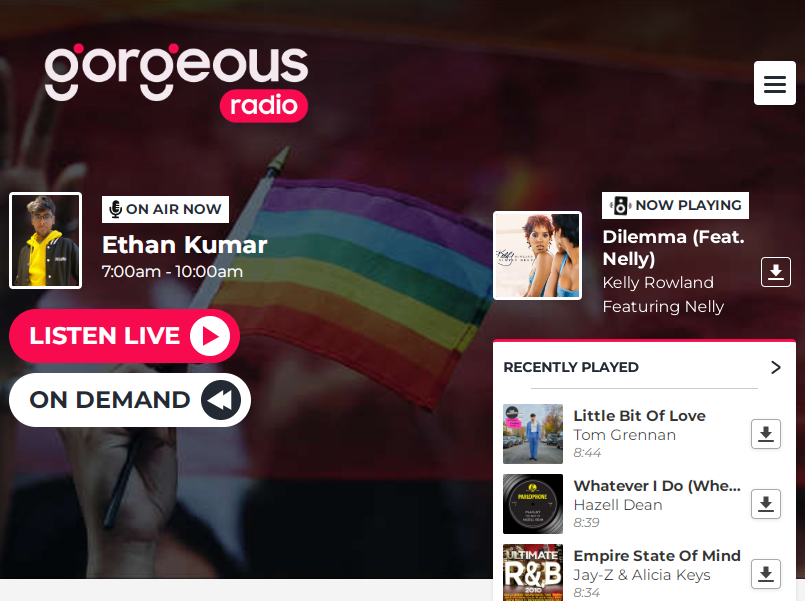 Gorgeous Radio, previously only active on the web, is a broadcaster targeting the LGBT community